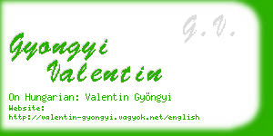 gyongyi valentin business card